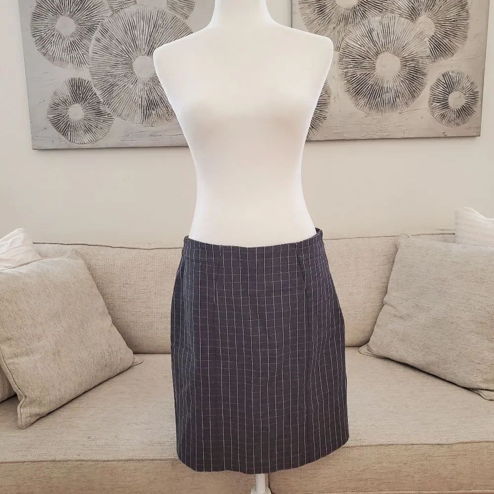 Banana Republic Plaid Pencil Skirt sz 8